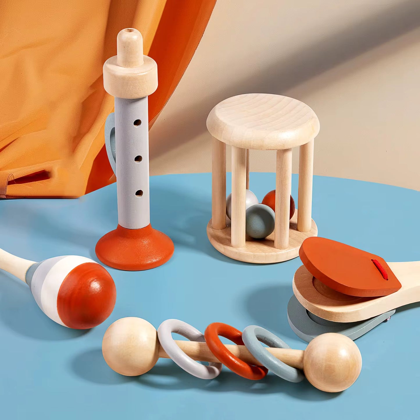 KinderBasics Houten Muziek Set