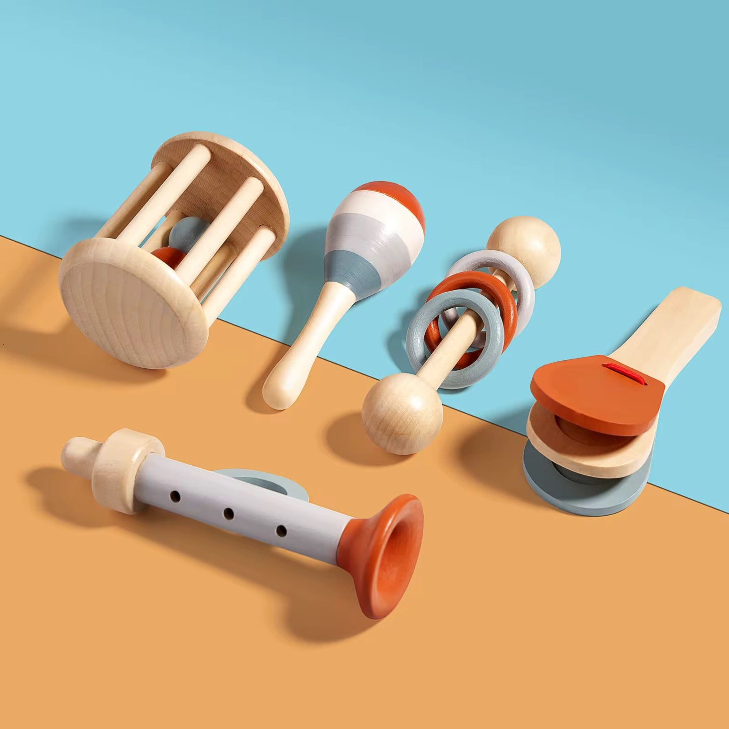 KinderBasics Houten Muziek Set