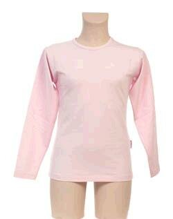 Longsleeve met sierrand Meisje KinderBasics-ROZE