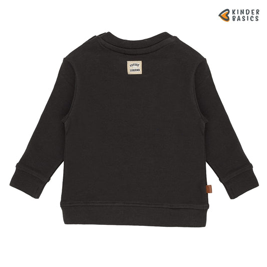 Little Hero Baby Sweater Legend | Raven