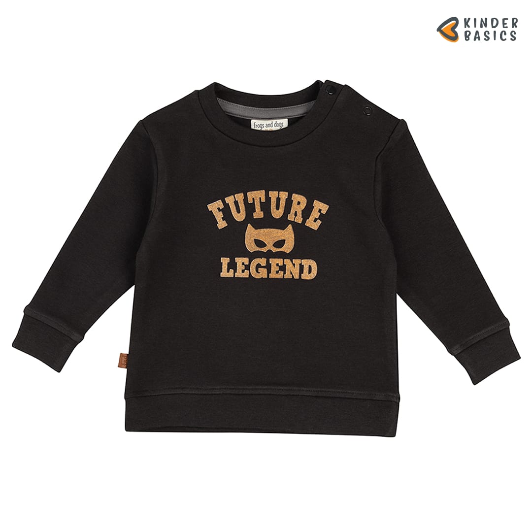 Little Hero Baby Sweater Legend | Raven