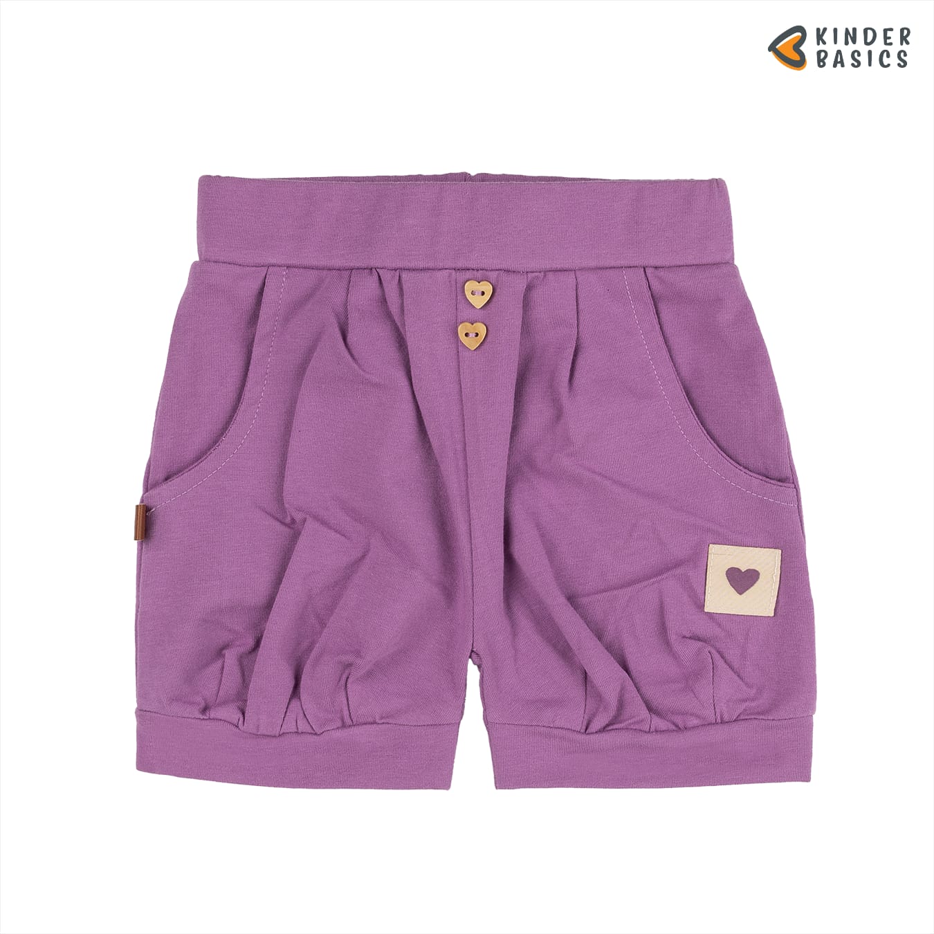 Short Heart Button | Dusty Lavender
