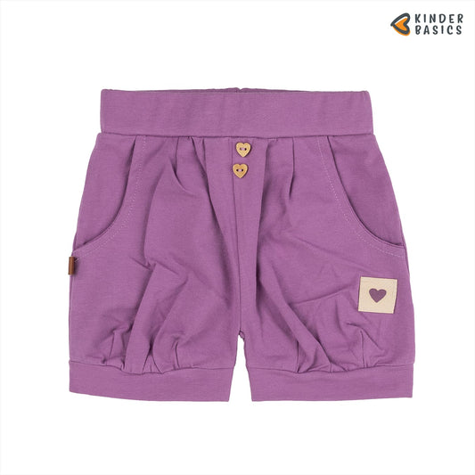 Short Heart Button | Dusty Lavender