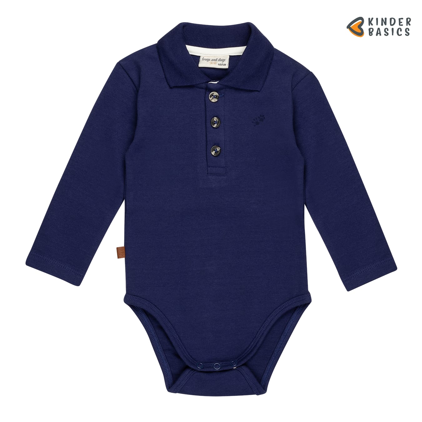 Polo Romper 1x1 Rib Baby