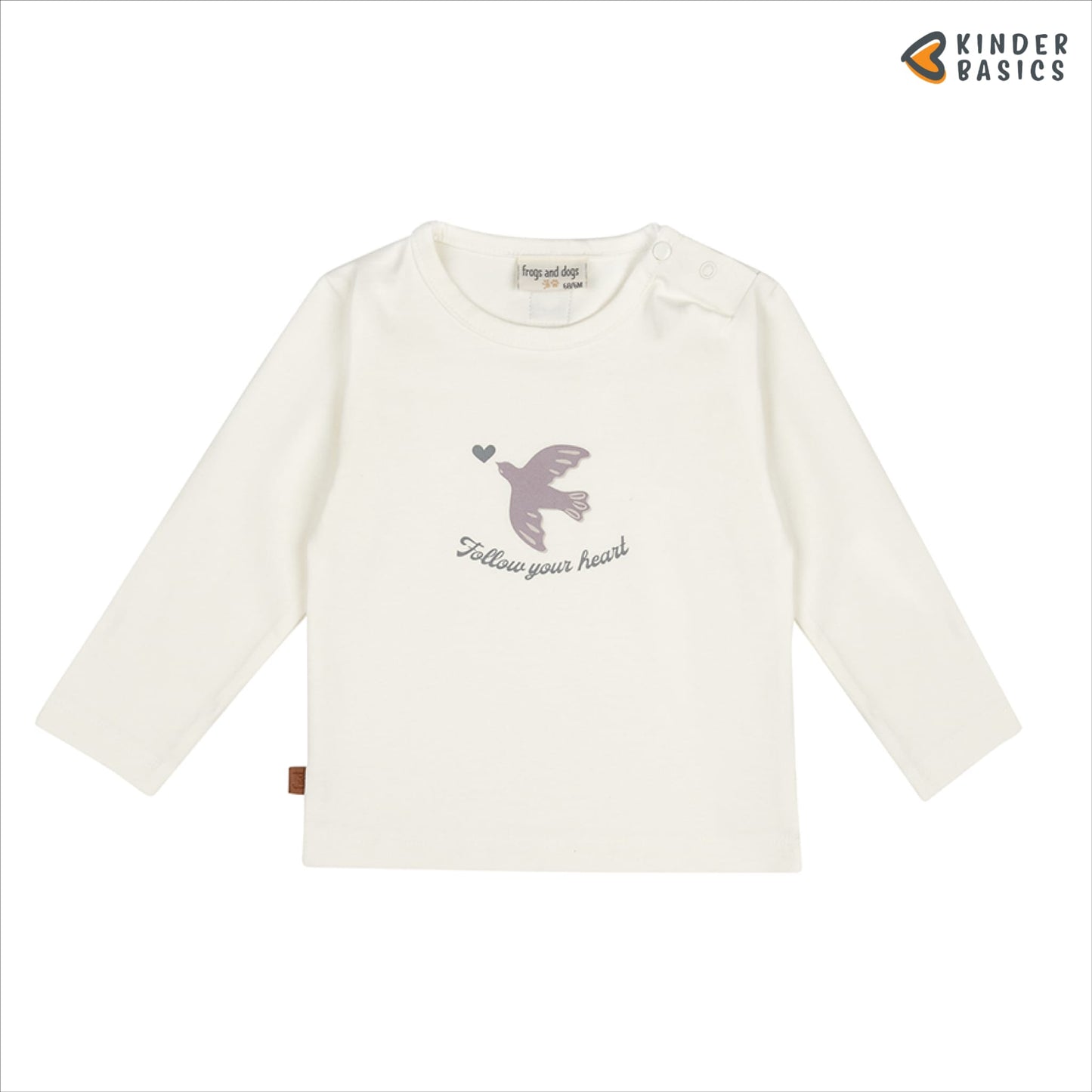 Follow Your Heart Baby Shirt Bird | Jet Stream