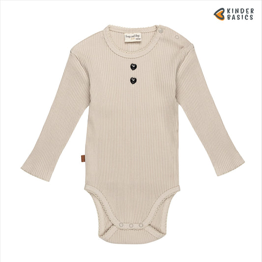 Follow Your Heart Baby Romper | Silver Gray