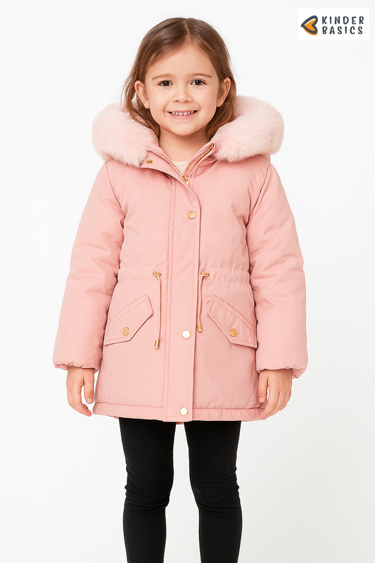 Winterjas roze