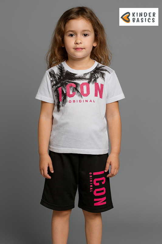 Witte icon zomer set