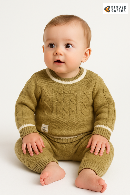Wollensetje baby groen